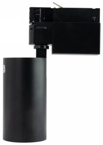 Faro LED 20W Trifase Nero 60°, 120lm/W, CRI92, no Flickering - BRIDGELUX LED Colore  Bianco Naturale 4.000K