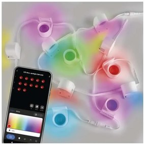 LED RGBIC+CCT Catena decorativa GoSmart 12xLED/7W/230V 255 cm Wi-Fi Tuya