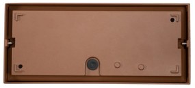 Applique Line Design E27 Mattone Ruggine Corten IP65 Antiabbagliamento