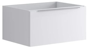 Base per mobile bagno Brera 1 cassetto P 45.5 x L 59.5 x H 30 cm laccato opaco bianco