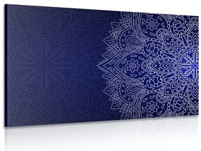 Quadro su tela – Ornamento blu scuro