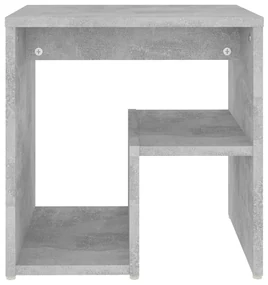 Comodino grigio cemento 40x30x40 cm in truciolato