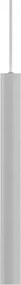 Look round sospensione 1 luce attacco gu10 bianco d.4x40cm