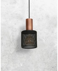 Lampadario a sospensione con filo ARES BLACK 1xE27/60W/230V