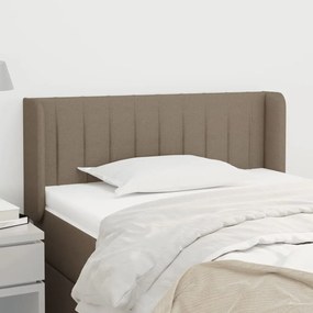 Testiera Ad Orecchio Tortora 103x16x78/88 Cm İn Tessuto /