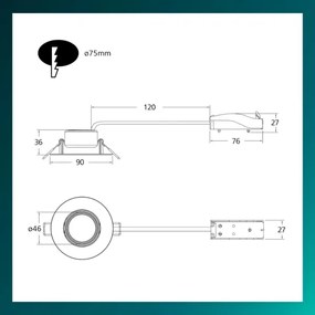 Philips - Set di 3 faretti da incasso LED dimmerabili CILANTRO LED/5W/230V 2700K bianco