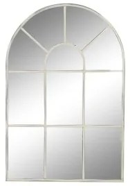 Specchio da parete DKD Home Decor 82 x 2,5 x 122 cm Metallo Bianco Vintage Finestra
