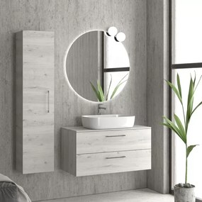 Mobile bagno sospeso da 100 cm due cassetti soft close EL-100P - KAMALU