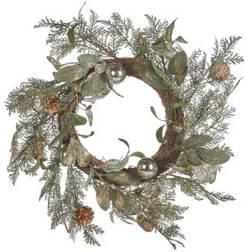 Ghirlanda natalizia verde e oro ⌀ 45 cm HOVILA Beliani