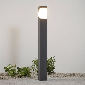 Lampioncino da giardino Kiran Lucande, dimmerabile, Nero, Alluminio, Moderno, Lampada da esterni