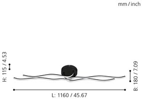 Eglo 99322 - Plafoniera LED RONCADE LED/36W/230V