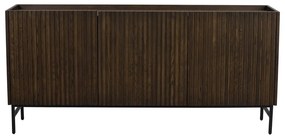 Cassettiera bassa marrone scuro in rovere 160x75 cm Halifax - Rowico