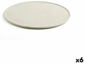 Sotto Piatto Quid Mineral Gres Ceramica Beige Ø 33 cm (6 Unità)