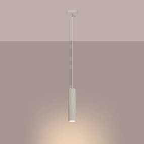 Sollux SL.1592 - Lampadario a sospensione con filo KARBON 1xGU10/10W/230V color crema