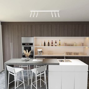 Lampadario Orientabile da soffitto IVI 6 White Colore del corpo Bianco