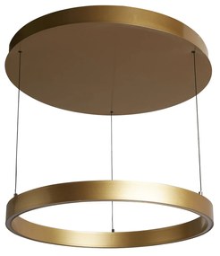 Lampadario Moderno Layla Acciaio Oro Alluminio Led 40,88W 2700-3000-4000K