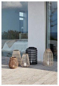 Set di 2 lanterne di bambù nero Bamboo Garo Grid - Hübsch