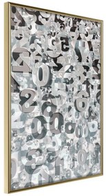 Poster  Digits  Cornice Quadri Cornice d'oro, Larghezza x Altezza Home decor 20x30