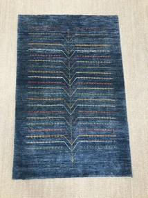 Gabbeh Tappeto 130 x 80 Blu (Iran) Annodato A Mano