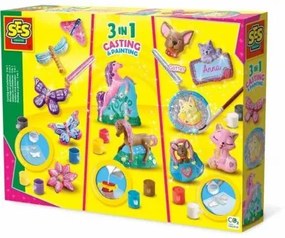 Set di Pasta Modellabile SES Creative Molding and painting - 3 in 1
