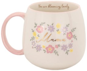 Tazza rosa chiaro in porcellana 450 ml Mama You Are Blooming – Sass &amp; Belle