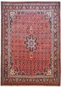 Bidjar Tappeto 220x310 Rosso (Iran) Annodato A Mano