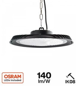 Campana LED 200W, 140lm/w, IP65, IK08 - OSRAM LED Colore  Bianco Naturale 4.000K