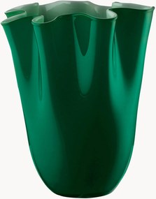 Vaso in vetro fatto a mano Wave, alt. 31 cm