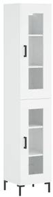 Credenza bianca 34,5x34x180 cm in legno multistrato