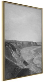 Poster  Sea Against the Land  Cornice Quadri Cornice d'oro, Larghezza x Altezza Home decor 30x45