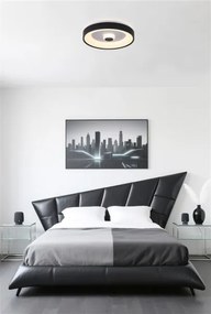 Searchlight 89735-38BK - Lampada da soffitto dimmerabile LED POLKA 24W/230V + 6W, diametro 38,5 cm, nera