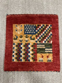 Gabbeh Tappeto persiano 40 x 40 Rosso (Iran) Annodato A Mano
