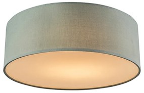 Plafoniera verde 30 cm con LED - Drum LED