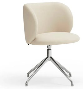 Sedia da pranzo beige in imbottito Mogi – Teulat