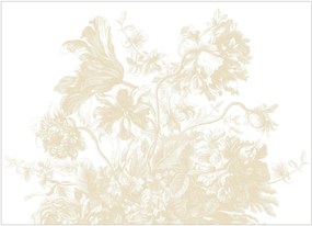 Carta da parati Frans Uyterlinde - Engraved Flowers