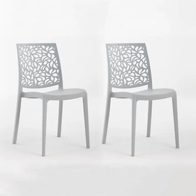 Sedia da giardino London Stone NEW GARDEN grigio chiaro, set da 2 pezzi