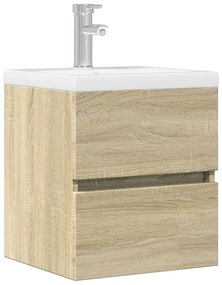 Mobile Lavabo Rovere Sonoma 41x38,5x45 Cm İn Legno Multistrato /