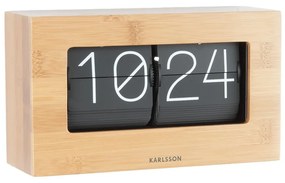 Orologio a ribalta in scatola Present Time marrone chiaro - Karlsson