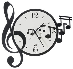 Arti e Mestieri Orologio con chiave e note musicali Musica