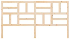 Testiera per letto 186x4x100 cm in legno massello di pino