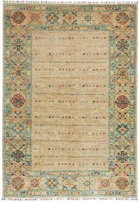 Samarkand Tappeto 210x150 Grigio (Pakistan) Annodato A Mano