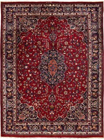 Mashad Tappeto 400x300 Rosso (Iran) Annodato A Mano