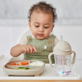 Tazza con cannuccia - beige 240 ml