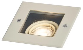 Faretto da incasso a terra moderno beige GU10 50mm orientabile IP65 - Oneon