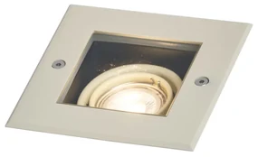 Faretto da terra moderno beige GU10 50mm orientabile e inclinabile IP65 - Oneon