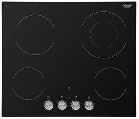 Piano cottura elettrico 4 zone PVC 61 FK DE'LONGHI nero
