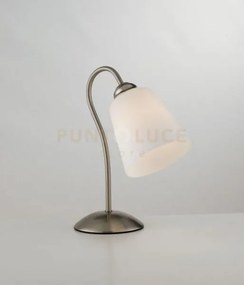 Lume da appoggio 1162 nickel 1 luce attacco e14 21x29cm