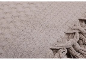 Copriletto leggero in cotone marrone chiaro Marrone, 220 x 240 cm - Mijolnir