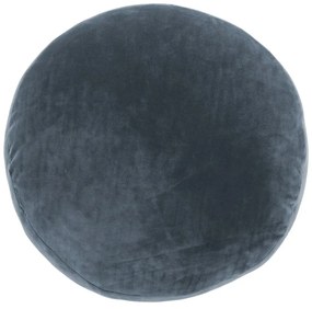 Cuscino decorativo in microfibra blu scuro Marshmallow, ø 40 cm - Tiseco Home Studio