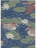Långelid / von Brömssen Carta da parati Duck Pond - Deep Blue
